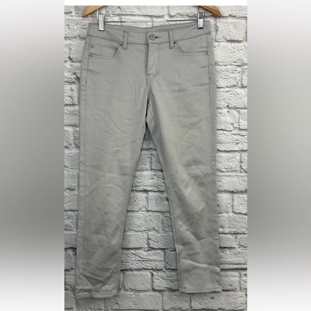 LIVERPOOL JEANS COMPANY SILVER ABBY ANKLE SKINNY JEANS SIZE 6
